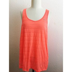 New Nike Dry Fit Bright Orange tank size L